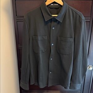 Zara Men's Light Black Shirt Jacket